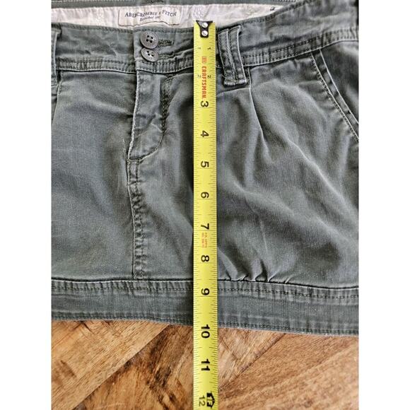 Abercrombie & Fitch Vintage Y2K Micro Mini Skirt Women’s Size 2 Utility - Picture 5 of 6
